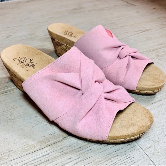 Life Stride Shoes - Life Stride | Mallory Flex Wedge Sandal Pink